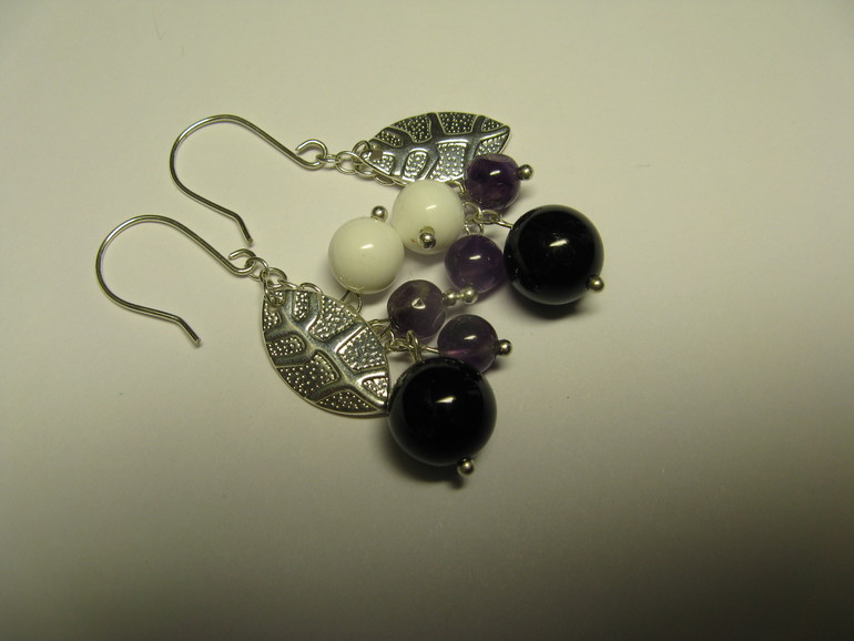 Серьги из натуральных камней