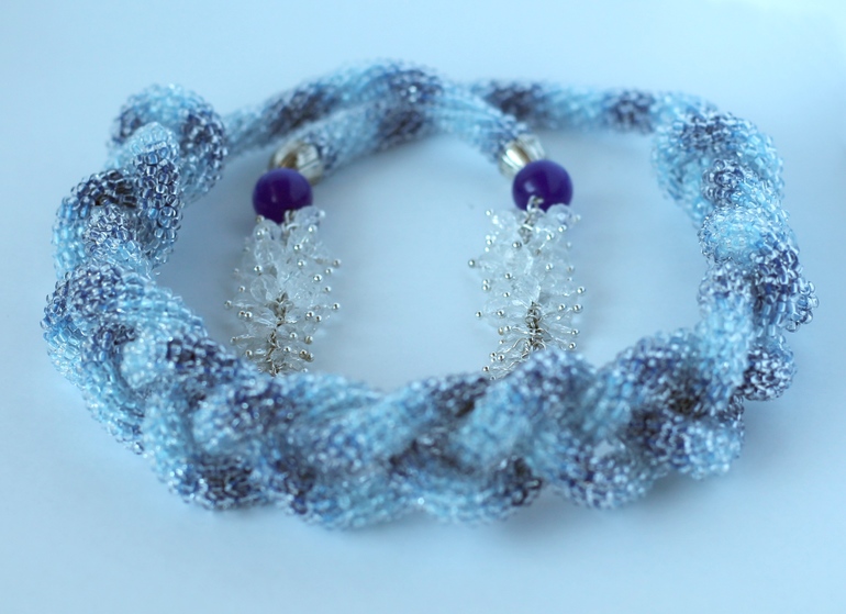 Лариат "Морозные узоры"