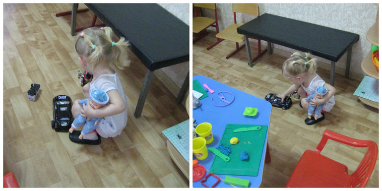 Первый день в саду.