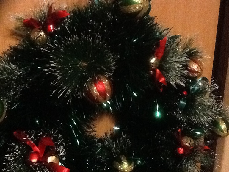 Рождественский венок дверной