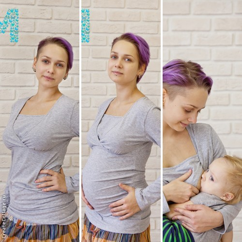 Новинка от MODAMAM - лонгслив для беременных и кормящих