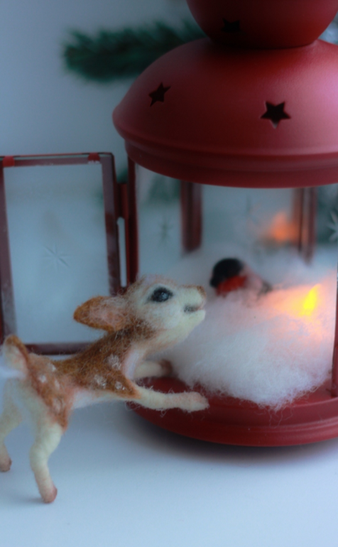 Фонарик со снегирем