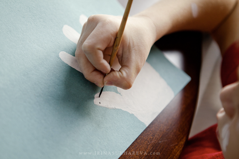 Мастер-класс по созданию новогодней открытки - команда снеговиков