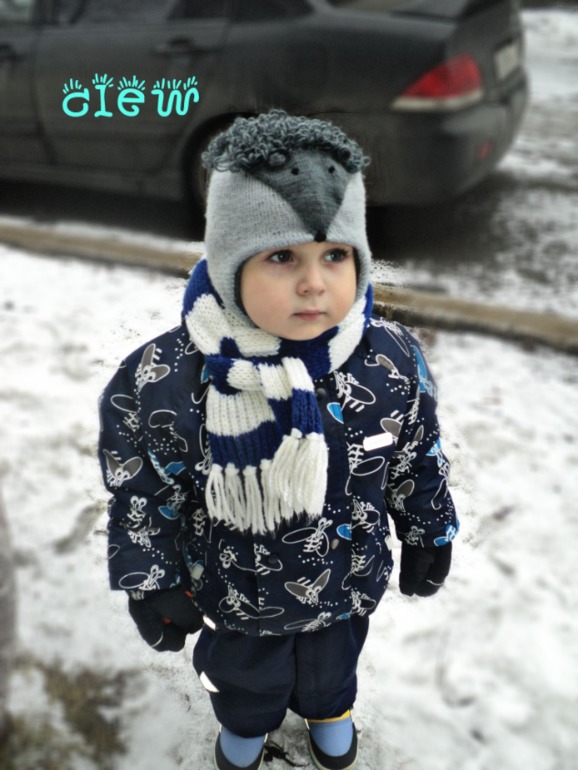 шапочка для сына)))