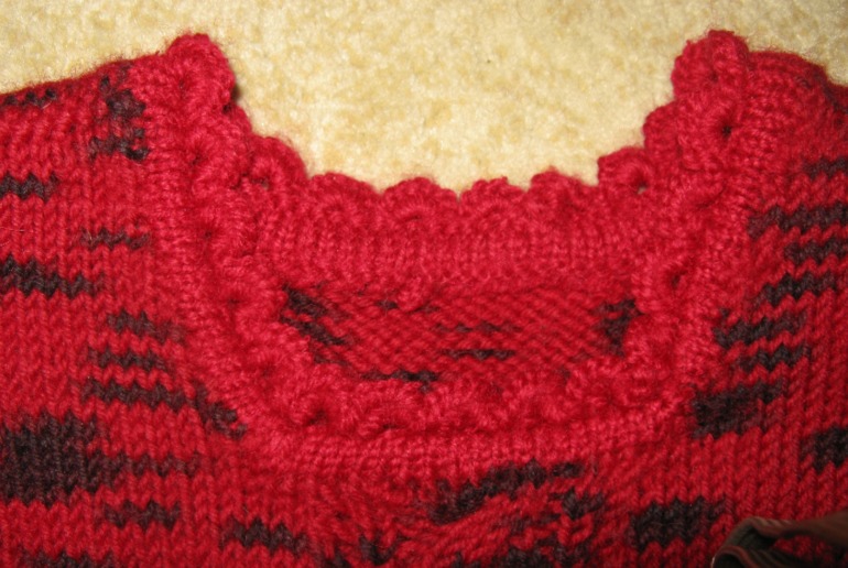 Красно, пестро и тепло - жилет