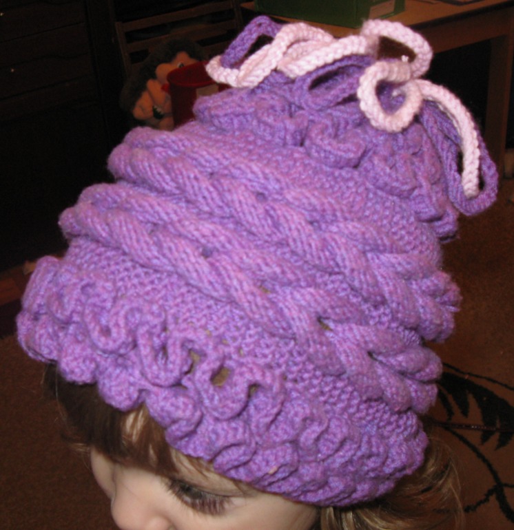 Сумерки - шапочка (косы, бахрома)