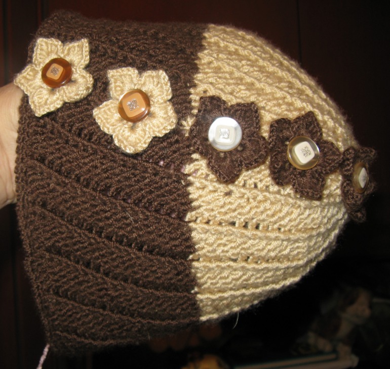 Контрасты - шапочка крючком