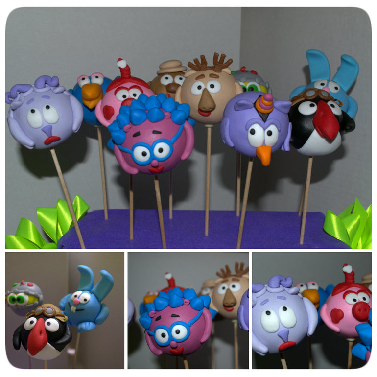 Кейк-попсы Смешарики и Зверюшки!