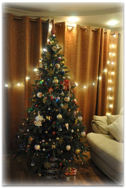 Ну, и наше новогоднее украшение квартиры!