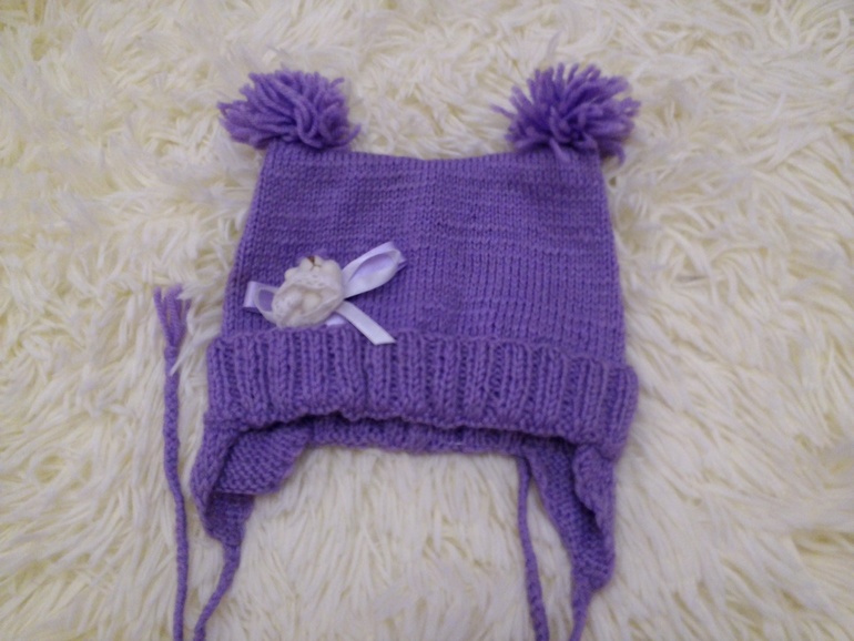 Шапочки на девочку на 12 мес.