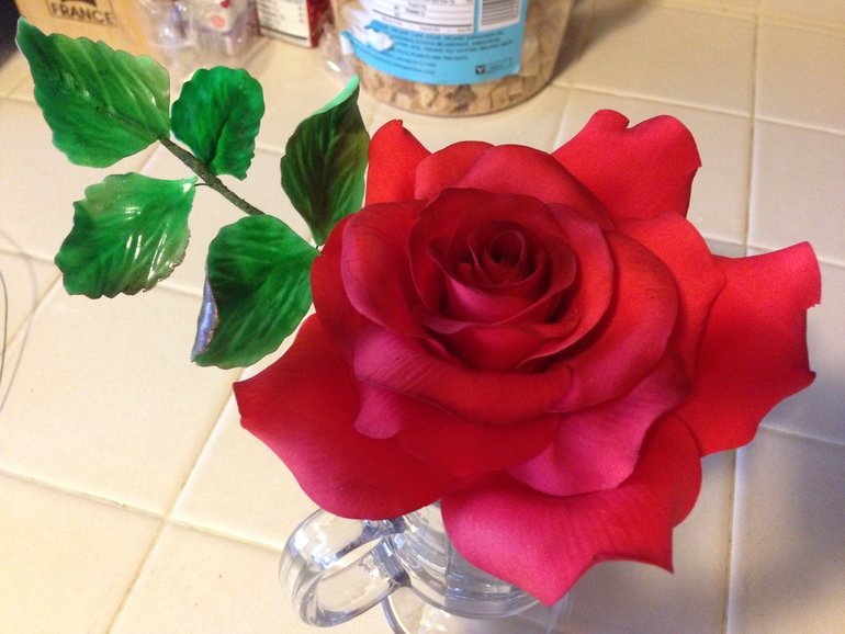 Учусь делать цветы сама. Моя первая роза без курсов