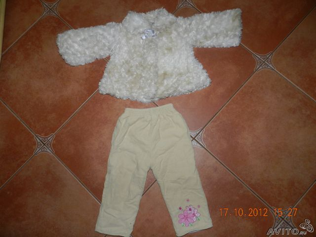 Комплект из шубки и штанов