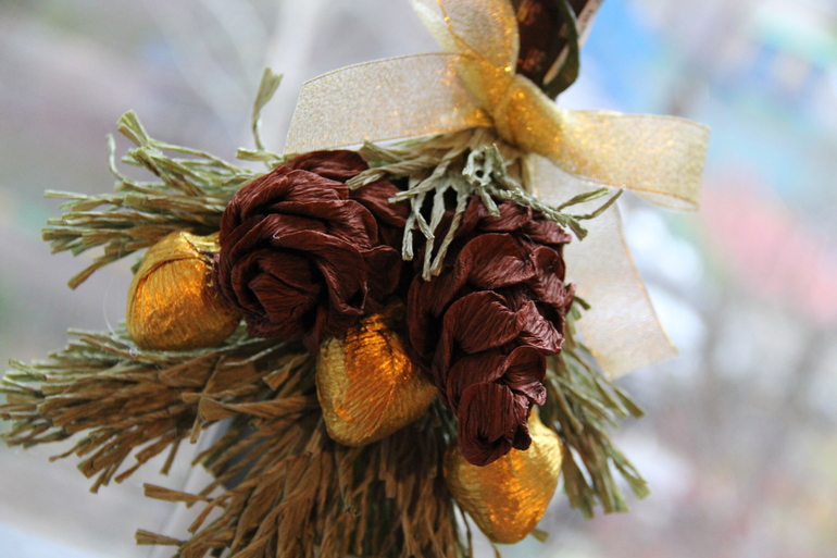 Новогодний декор шампанского