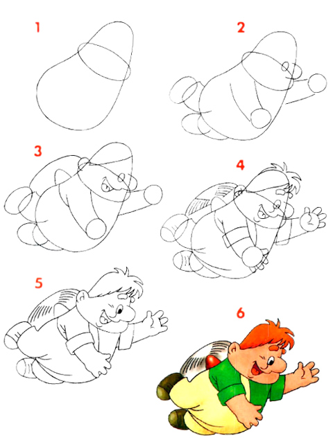 Рисуем мультяшных героев