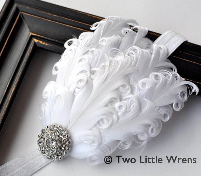 Для самых изысканных модниц!Повязки перьевые со стразами swarowski к праздничным платьям!