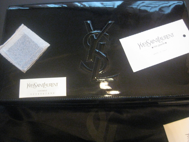 КЛАТЧ YSL ЧЕРНЫЙ ЛАК НОВЫЙ ОРИГИНАЛ