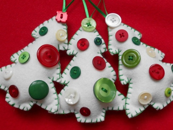 Подборка для вдохновения елочных игрушек и интересных деталей к Новому году из ФЕТРА