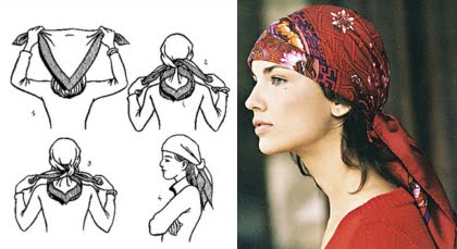 Как носить павловопосадский платок.