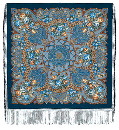 Теплый аксессуар - павлопосадский платок.