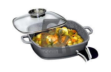 Сковорода с арома крышкой Stoneline с каменным дном