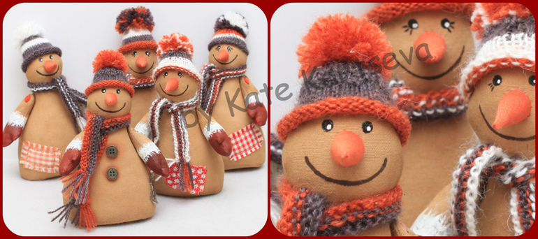 Снеговички кофейные