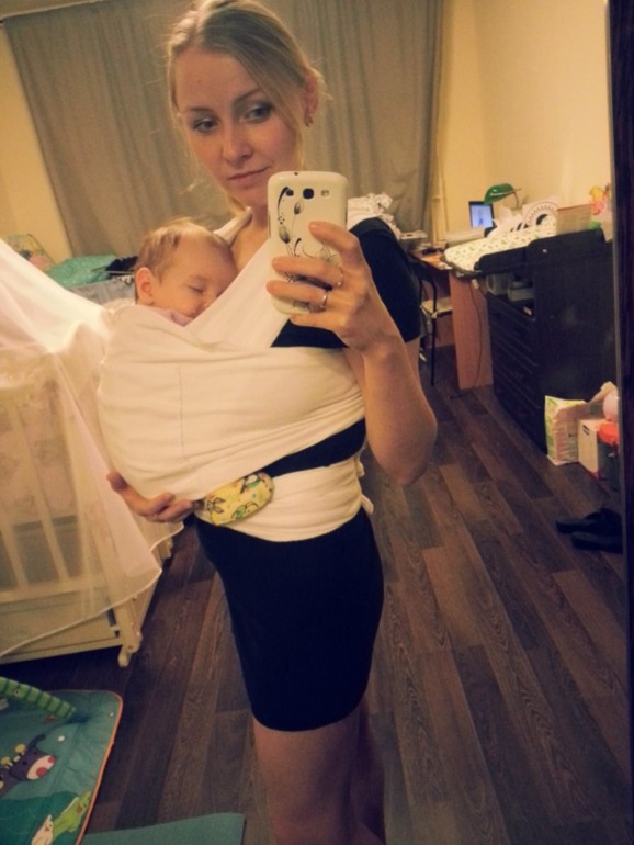 НАШ ПЕРВЫЙ РАЗ трикотажный слинг шарф