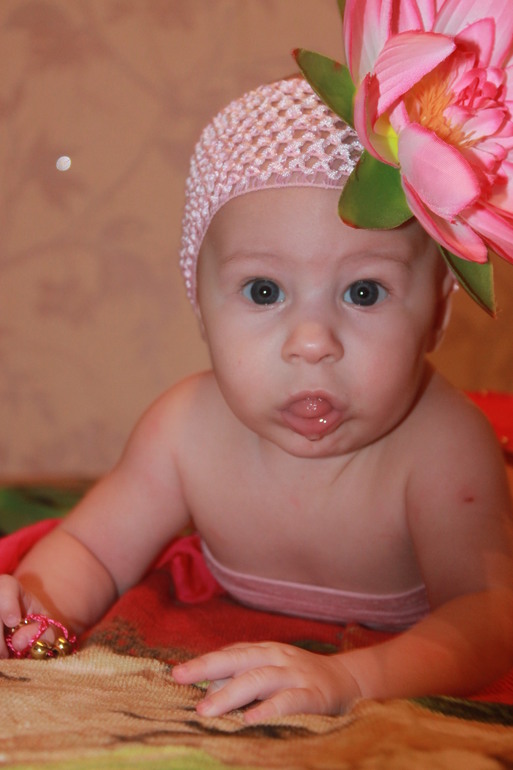 Моей сладкой булочке 4 месяца!!!