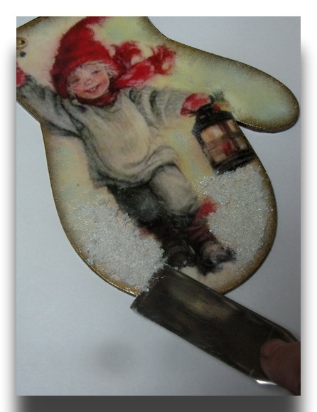 Новогодние подвески. Декупаж.