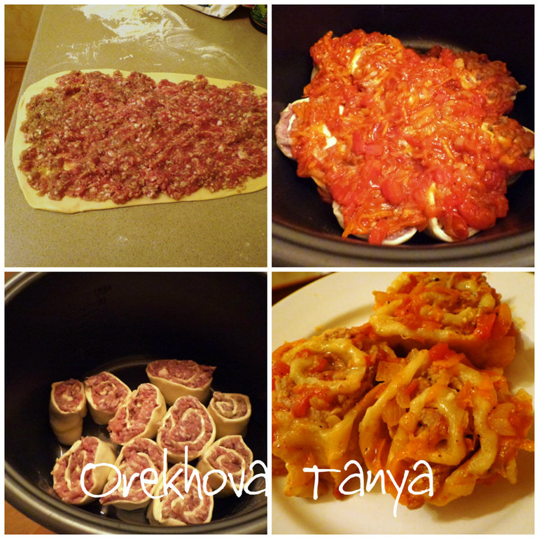 Намультиварила вчера мясные штрудли