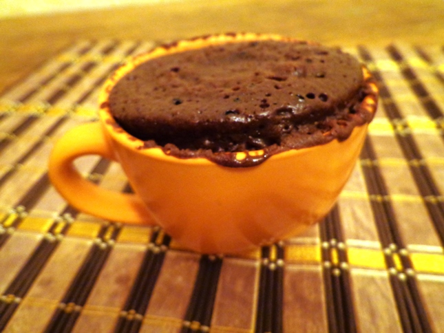 Кексик для ленивых сладкоежек за 5 минут в СВЧ