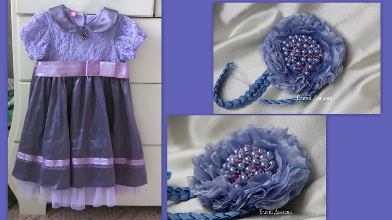 Вот еще такие повязки к платьям на творились...