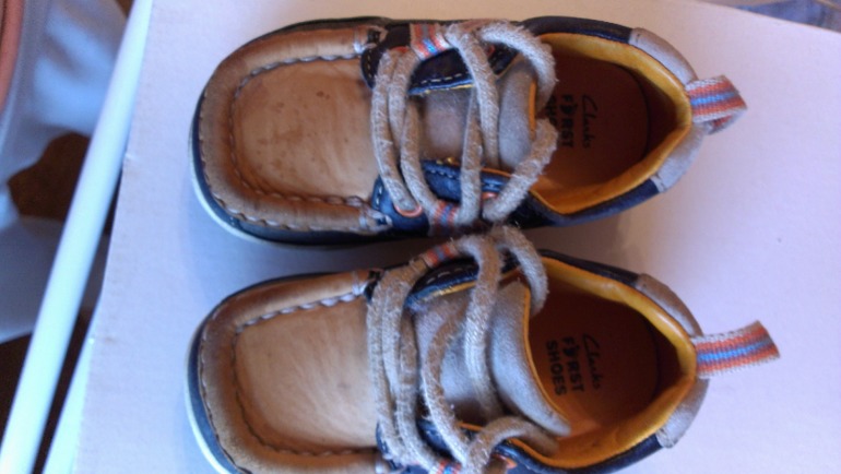 Ботиночки Clarks первые шаги 19,5 б/у 500руб