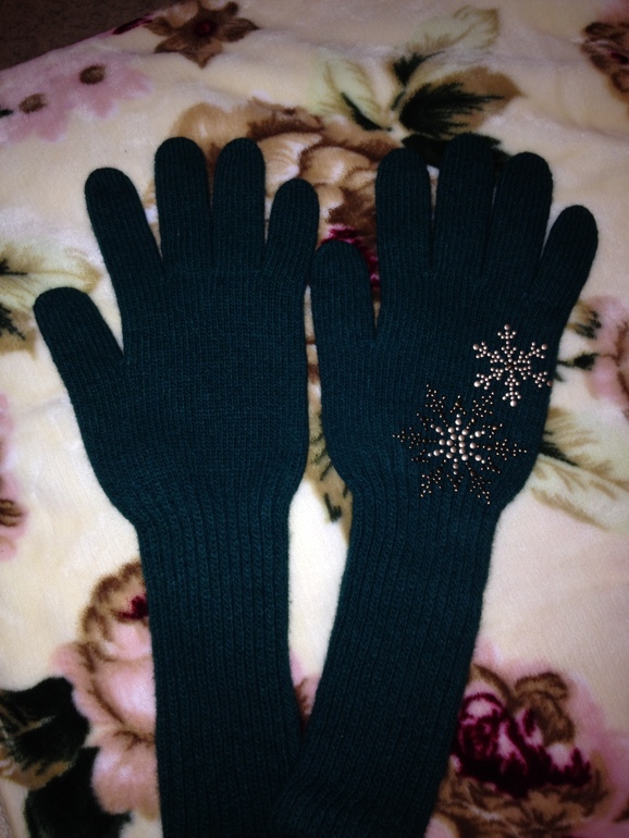 Шапка Маллика цвет зеленый+ перчатки Герда зеленые