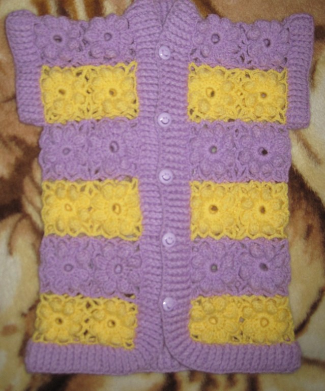 Жилетка в цветочек