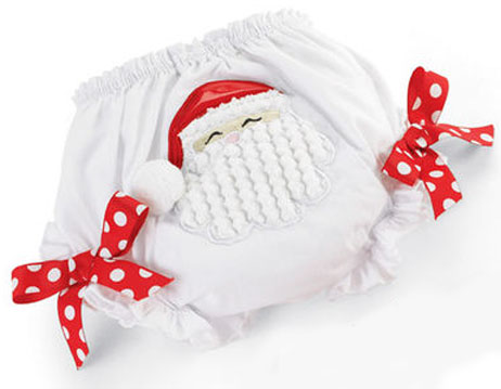 Трусики на подгузник новогодние.