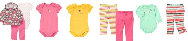 Приданое для новорожденных - Carter's и Gymboree