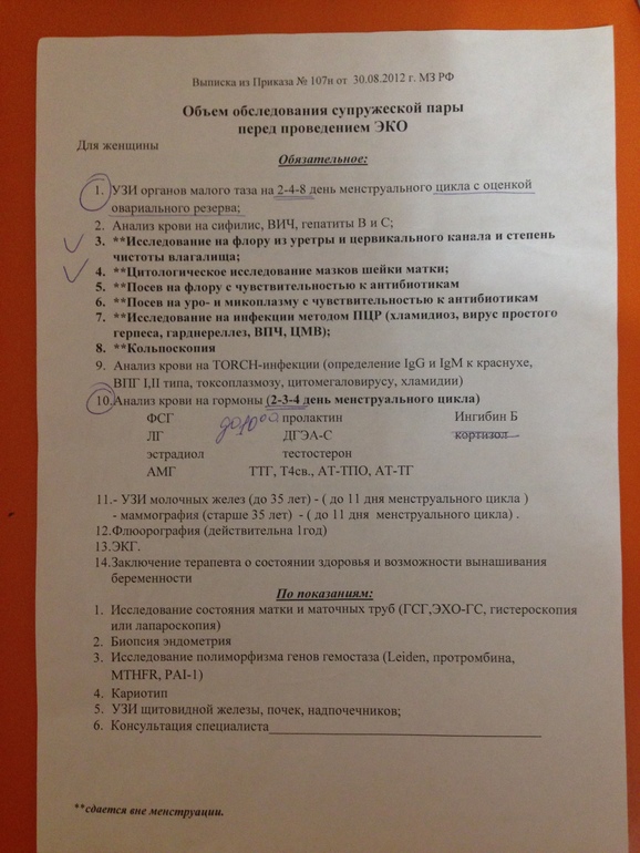 Приказ 803н список анализов. Список анализов для эко. Перечень анализов перед эко. Анализы для эко женщине. Список анализов для репродуктолога.