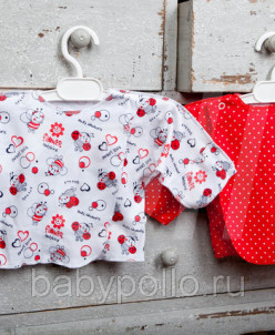 Распашонка на кнопках (комплект 2 шт)