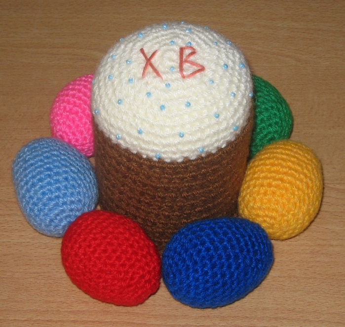 Вязаные куличи