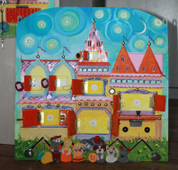 Бизиборд (развивающая доска) ручной работы