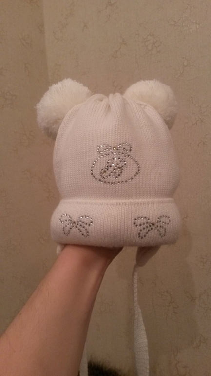 Шапочка для трехмесячной доченьки,  хваст)