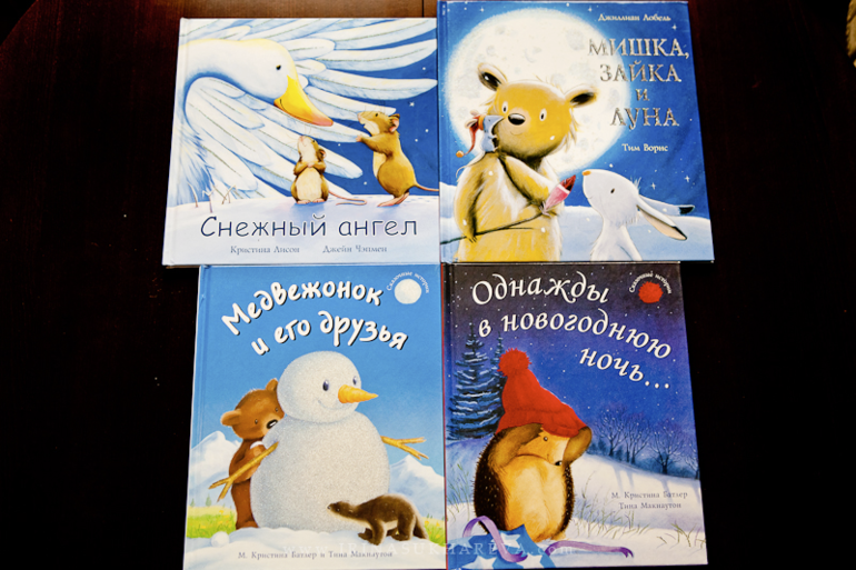 Зимние книги, которые живут в нашем доме.
