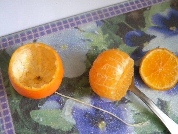 Апельсиновая свеча