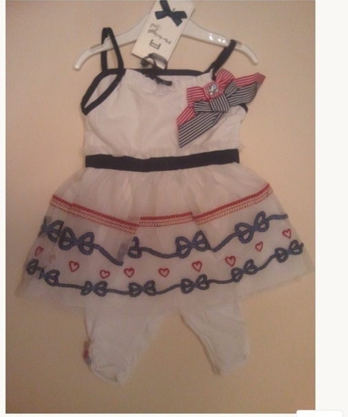 Новое платье Baby Rose на рост 68 см 6 мес. Новая цена 550 руб.. Туника на 9 мес. 500 руб.