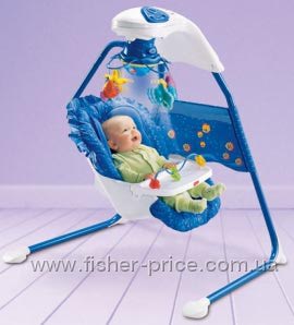 Колыбель-качели Fisher Price Аквариум Мой отзыв.