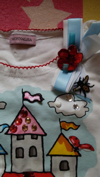 Комплект Monnalisa футболка +лосины р.4-5 лет