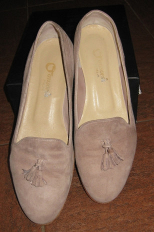 Итальянские туфли. Натуральная замша