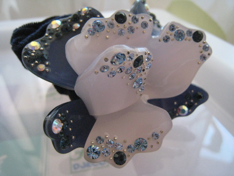 Резинка для волос со стразами Swarovski