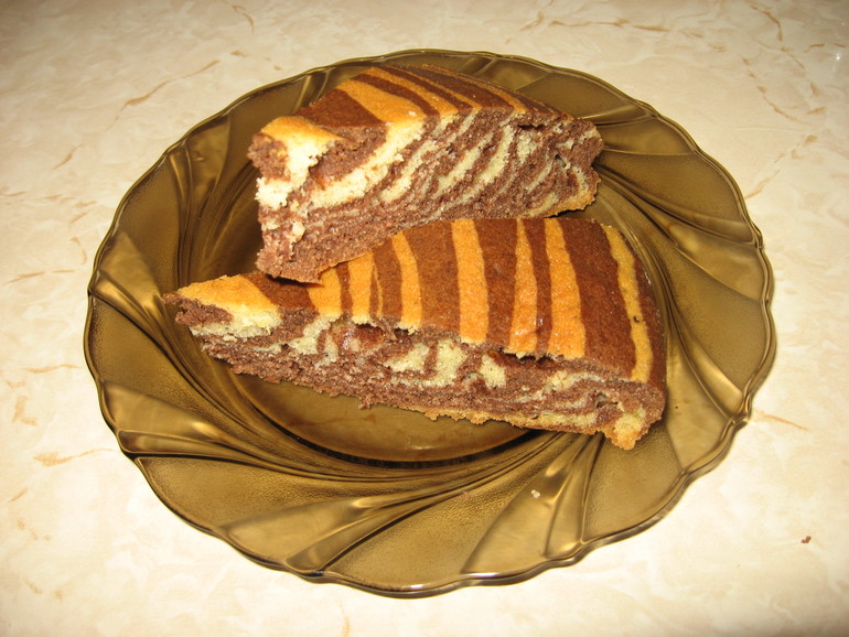 Пирог "Зебра".