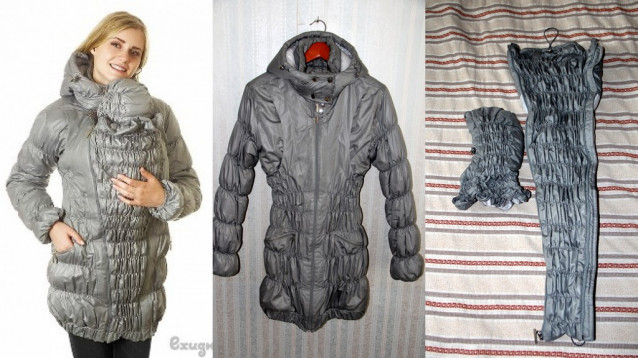 Слингокуртка «Ехидна», зимняя, 3 в 1. 3500р.